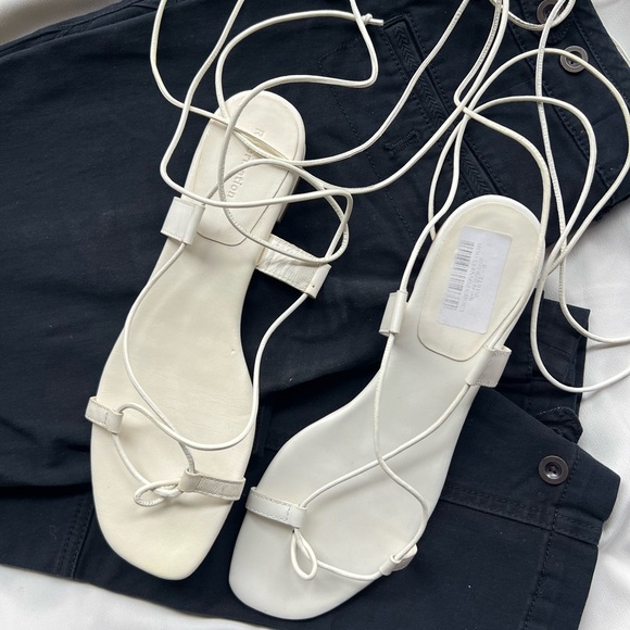 Reformation Alize Lace Up Sandals ✨🤍 - Picture 2 of 5